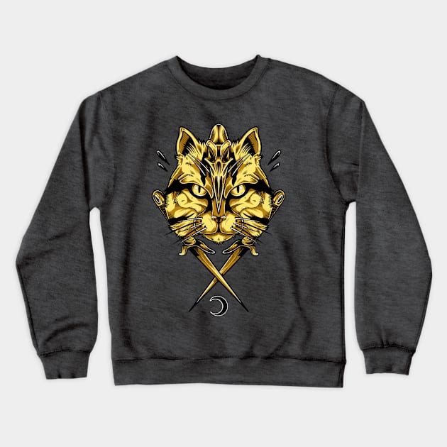 Golden Cat’s Sais Crewneck Sweatshirt by Scottconnick